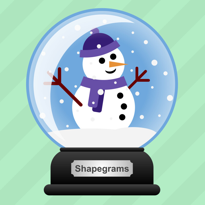 Snow globe with a snowman inside