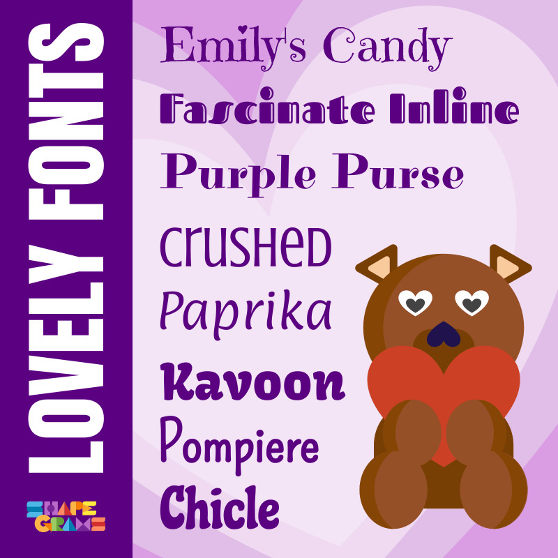 Lovely Fonts List